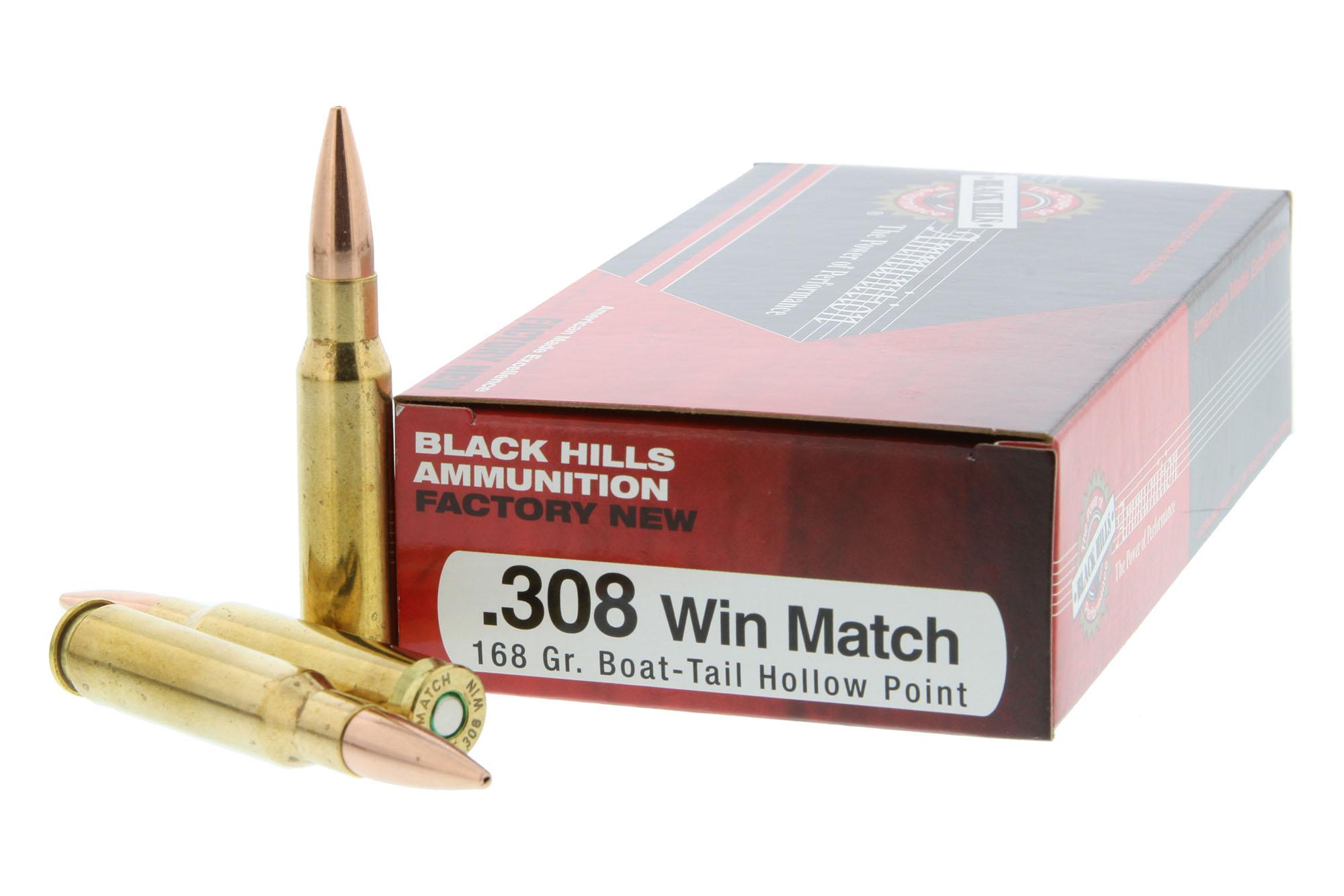 Black Hills Ammunition .308 Winchester 168 gr Sierra MatchKing BTHP - Box of 20